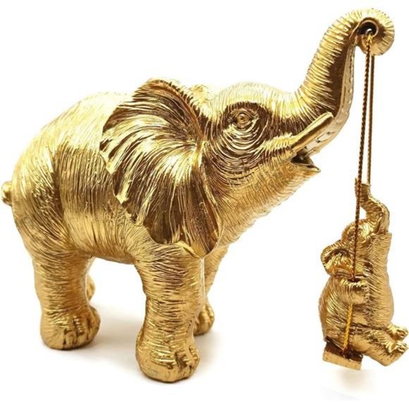 Elephant Jungle Decor African Animal Safari Figurine Mantel Table Decoration New - Picture 3 of 4